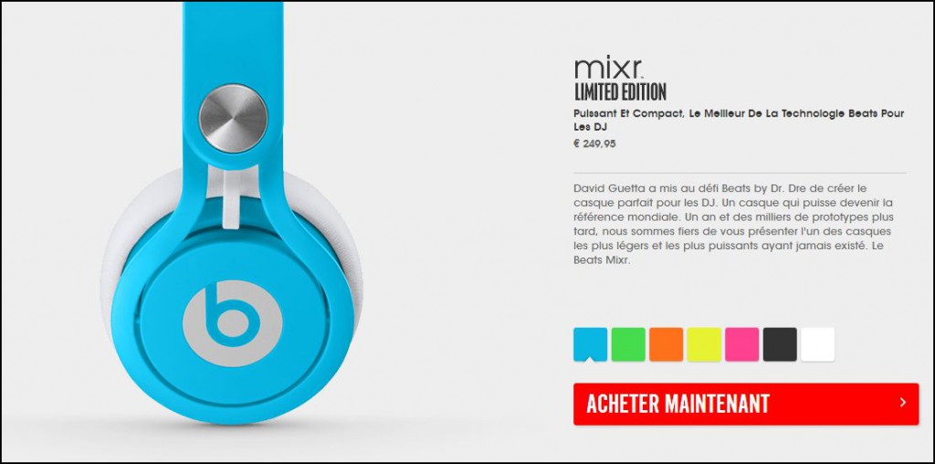 Achat Casque beat mixr